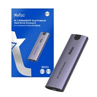 Netac M.2 NVMe SATA Aluminum Enclosure 10Gbps USB 3.1 Type-C Netac M.2 NVMe SATA Aluminum Enclosure 10Gbps USB 3.1 Type-C